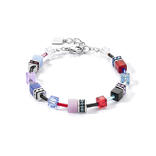 Charger l'image dans la galerie, BRACELET Dame GeoCUBE® Iconic argent-royal 2838/30-0330 COEUR DE LION