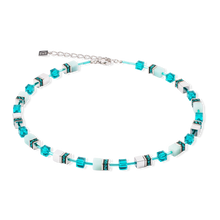 Charger l'image dans la galerie, COLLIER Dame GeoCUBE® Iconic Precious argent-vert COEUR DE LION 4010/10-0548