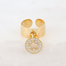 Charger l'image dans la galerie, BAGUE Femme Isabelline - étoile Acier et oxydes de zirconium BOHM