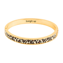 Charger l'image dans la galerie, BRACELET Jonc Dame Tina - Blanc sable Léopard BANGLE-UP