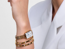Charger l'image dans la galerie, MONTRE Dame Quadro Roman Numerals Date 5-link Gold DANIEL WELLINGTON DW00100861