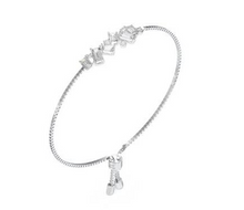 Charger l'image dans la galerie, BRACELET Dame "Chandelier" Acier rhodié inoxydable GUESS JUBB05363JWRH