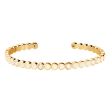 Charger l'image dans la galerie, BRACELET DameJonc Lumi - Blanc Sable et Zircons BANGLE-UP BUP20-LEZ-BAO03
