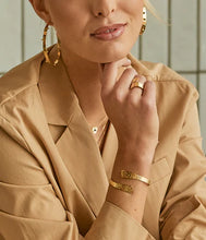 Charger l'image dans la galerie, Jonc Alya acier doré ZAG bijoux SBJ19913-01MAT