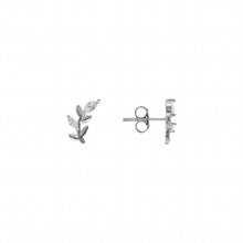 Charger l&#39;image dans la galerie, BOUCLES D OREILLES Femme ARGENT OXYDES BLANCS

