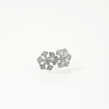 Charger l&#39;image dans la galerie, BOUCLES D OREILLES Femme ARGENT OXYDES BLANCS
