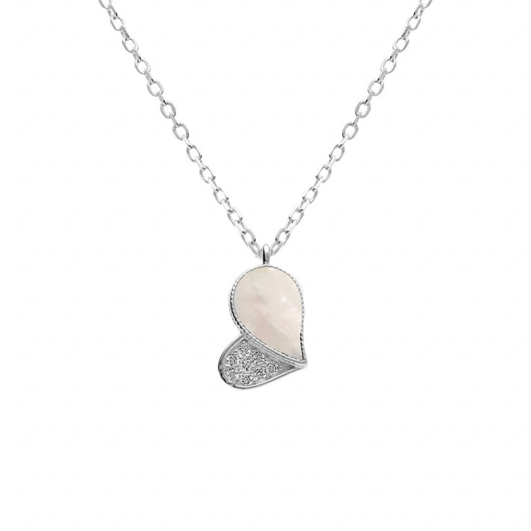 COLLIER Femme ARGENT RHODIE NACRE 034831W