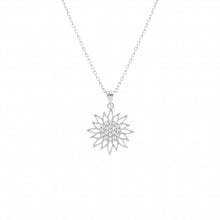 Charger l&#39;image dans la galerie, COLLIER Dame pendentif Soleil ARGENT
