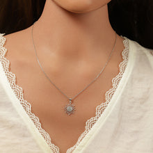 Charger l&#39;image dans la galerie, COLLIER Dame pendentif Soleil ARGENT
