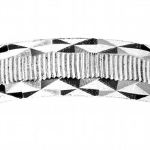 Charger l&#39;image dans la galerie, ALLIANCE ARGENT RHODIÉ 4MM DIAMANTEE A062684
