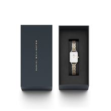 Charger l&#39;image dans la galerie, MONTRE Dame Quadro Lumine 5-link two-tone DANIEL WELLINGTON DW00100625
