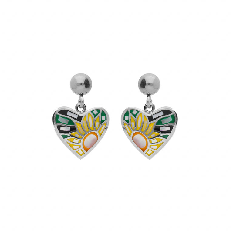 BOUCLES D OREILLES Femme COEUR ACIER STELLA MIA