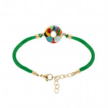 Charger l&#39;image dans la galerie, BRACELET Femme ACIER ET CORDON VERT STELLA MIA
