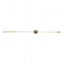 Charger l&#39;image dans la galerie, BRACELET Femme ACIER DORE STELLA MIA RESINE NOIRE
