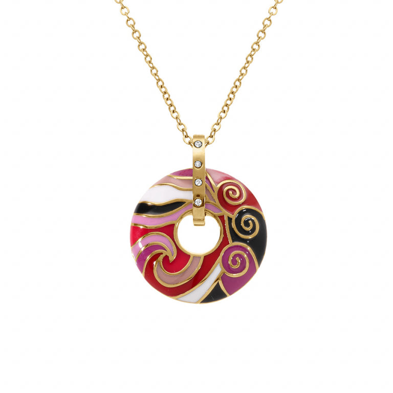 COLLIER Femme ACIER DORE STELLA MIA