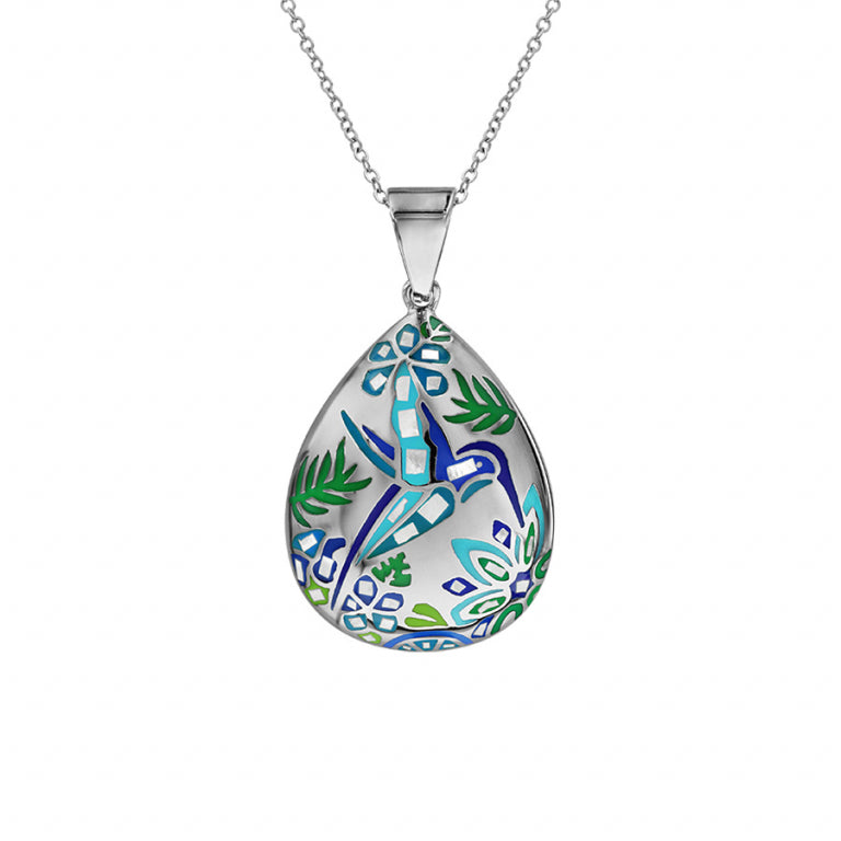 COLLIER Femme ACIER ET NACRE STELLA MIA