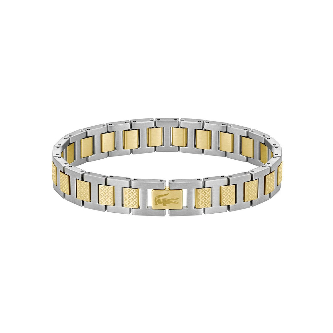 BRACELET Homme bicolore METROPOLE LACOSTE ACIER 2040556