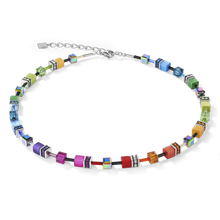 Charger l&#39;image dans la galerie, COLLIER Dame  GeoCUBE® multicolore rainbow 2838/10-1520 COEUR DE LION
