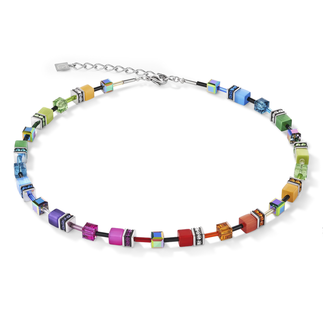 COLLIER Dame  GeoCUBE® multicolore rainbow 2838/10-1520 COEUR DE LION