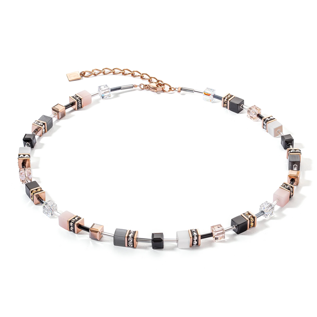 COLLIER Dame GeoCUBE® Iconic or rose doux 2838/10-1922 COEUR DE LION