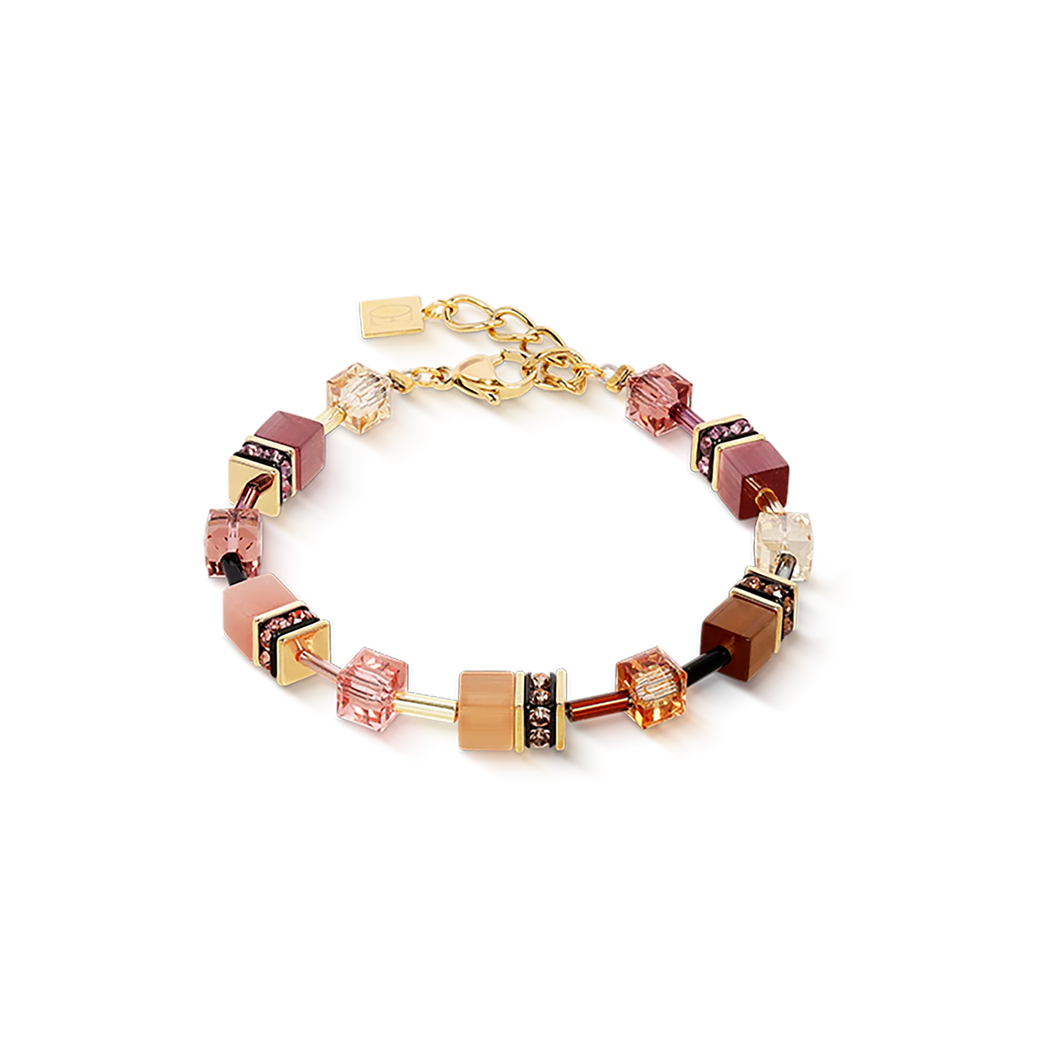 BRACELET Femme ACIER COEUR DE LION  GeoCUBE® Iconic golden Blush 2838/30-1132