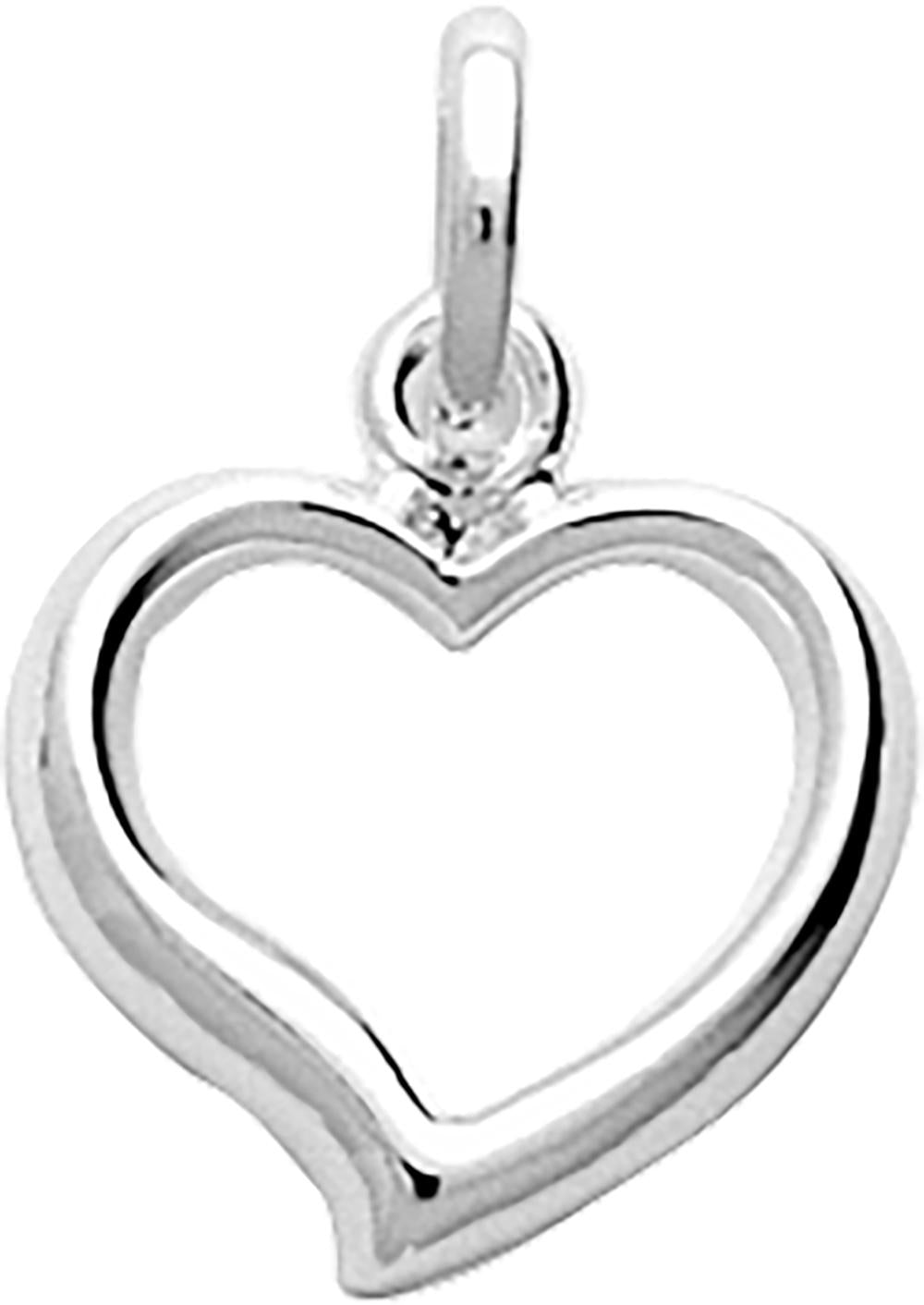 PENDENTIF Dame COEUR ARGENT