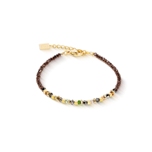 Charger l&#39;image dans la galerie, BRACELET Femme ACIER COEUR DE LION  golden Whisper marron-olive 4359/30-1109
