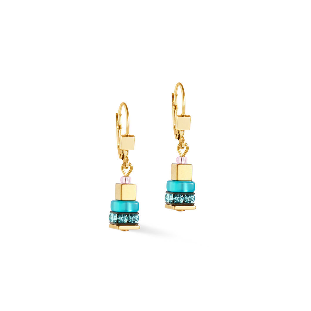 BOUCLES D'OREILLES Dame Boho Sunset Cube rainbow COEUR DE LION 4413/20-1516