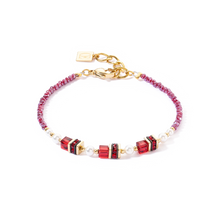 Charger l&#39;image dans la galerie, BRACELET Dame Sparkling Princess or-rouge 4567/30-0300 COEUR DE LION
