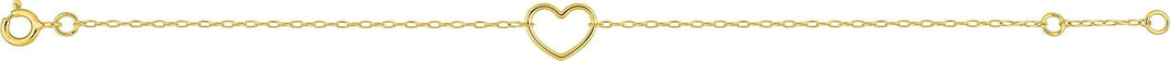 BRACELET Femme OR JAUNE COEUR