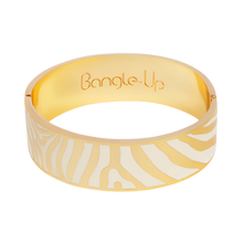 Charger l&#39;image dans la galerie, BRACELET Dame ZEBRA - Blanc Sable BANGLE-UP
