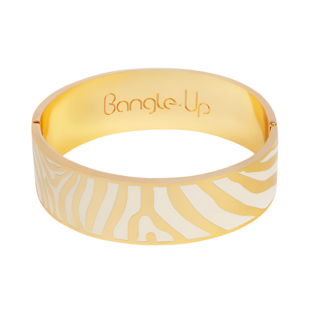 BRACELET Dame ZEBRA - Blanc Sable BANGLE-UP