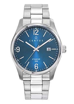 MONTRE Homme acier fond noir CERTUS 616560