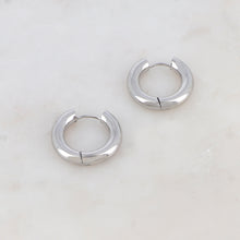 Charger l&#39;image dans la galerie, BOUCLES D&#39;OREILLES Dame Créoles Acier doré ou argenté IKITA
