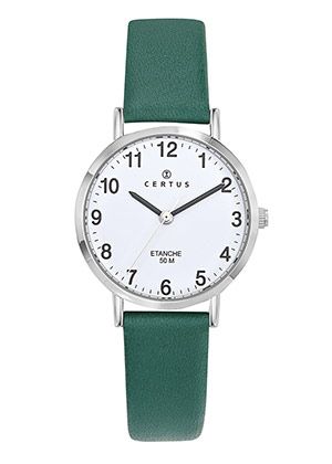 MONTRE Dame Cuir vert CERTUS 644448