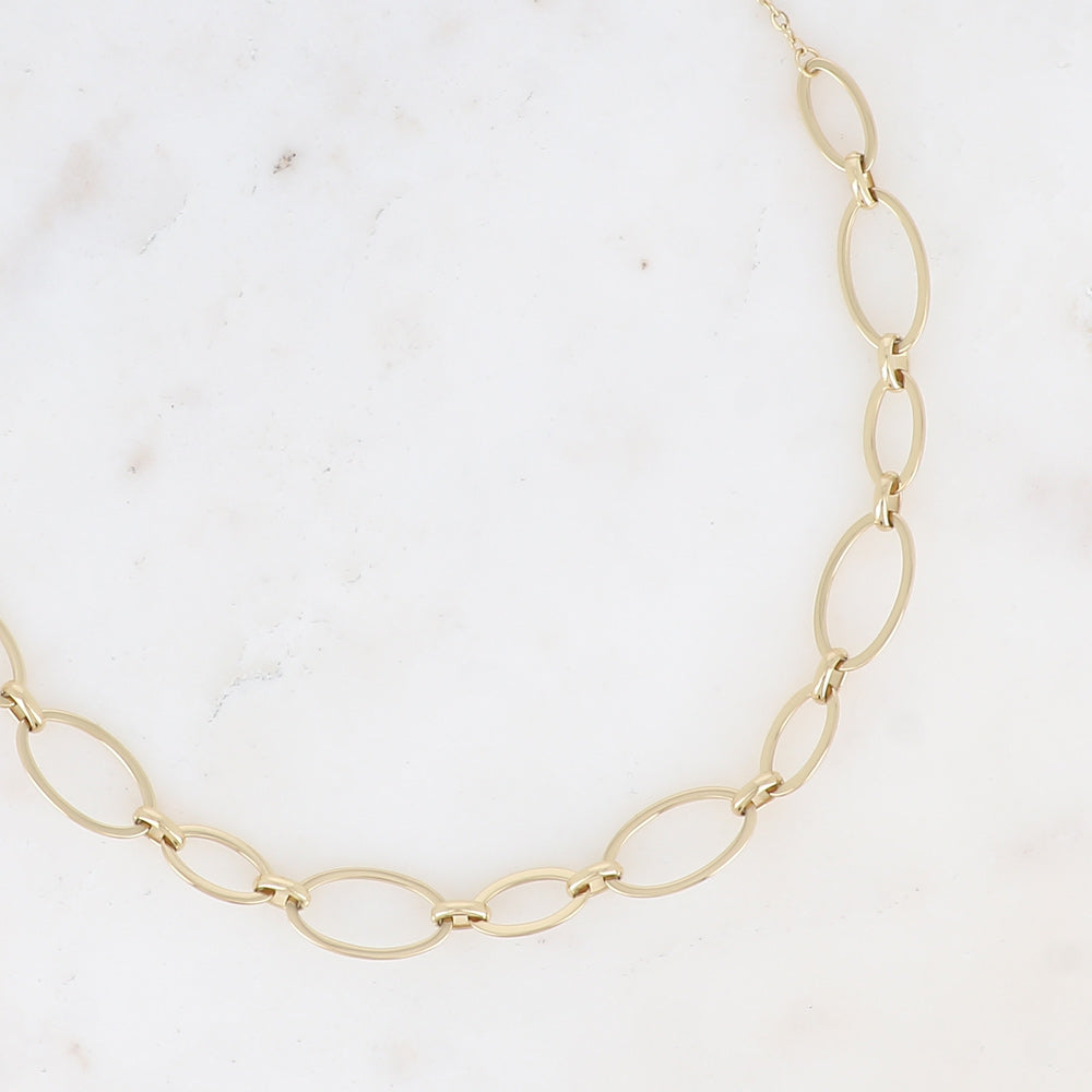 COLLIER Femme LAURIE ANNEAUX OVALS BOHM
