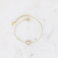 Charger l&#39;image dans la galerie, BRACELET Dame cristal COEUR et oxydes de zirconium BOHM
