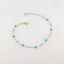Charger l&#39;image dans la galerie, CHAINE DE CHEVILLE  avec boules émaillées
