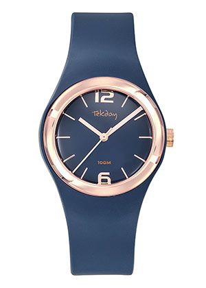 MONTRE Dame silicon bleu TEKDAY 654855