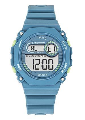 MONTRE Mixte BLEU DIGITAL TEKDAY 654905