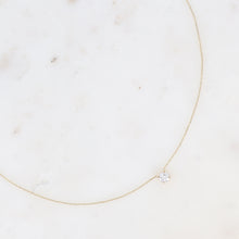 Charger l&#39;image dans la galerie, COLLIER Dame  cristal ROND Acier Doré ou argenté BOHM
