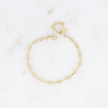 Charger l&#39;image dans la galerie, BRACELET Dame acier doré maille ronde + étoile BOHM
