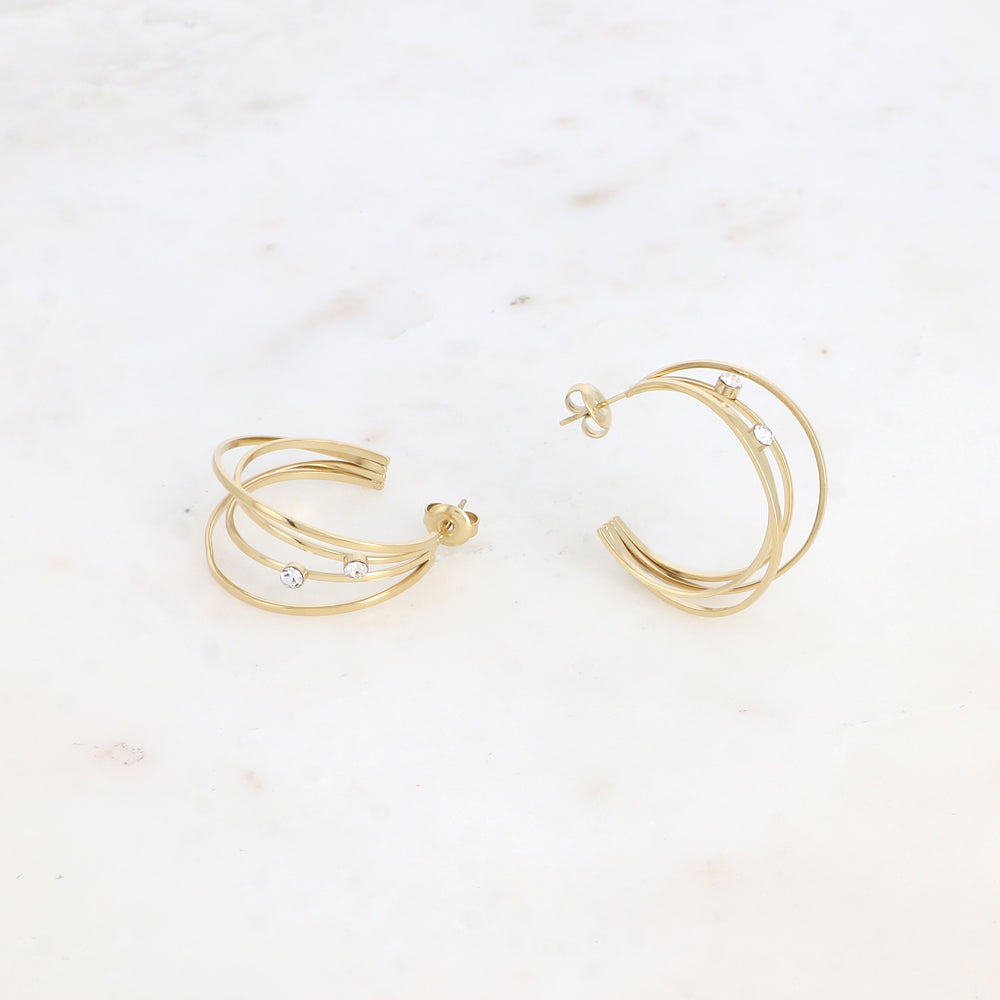 BOUCLES D'OREILLES Dame créoles LUCINDA BOHM