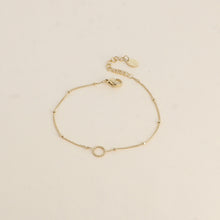 Charger l&#39;image dans la galerie, BRACELET Femme Acier  BOHM chaîne avec boules et cercle milgrain
