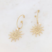 Charger l&#39;image dans la galerie, BOUCLES D OREILLES Femme SOLEIL ACIER IKITA
