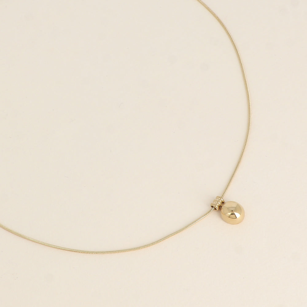 COLLIER Dame PENDENTIF PETIT ROND BOMBE BOHM