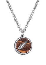 Charger l&#39;image dans la galerie, COLLIER Homme médaillon marron ALL BLACKS 682343
