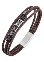 Charger l&#39;image dans la galerie, BRACELET Homme cuir marron all blacks 682389
