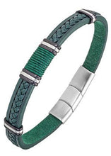 Charger l&#39;image dans la galerie, BRACELET Homme cuir vert ALL BLACKS 682449
