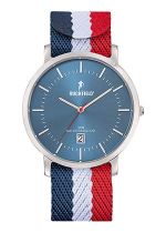 Charger l&#39;image dans la galerie, MONTRE Homme bracelet tissu bleu, blanc, rouge RUCKFIELD 685178
